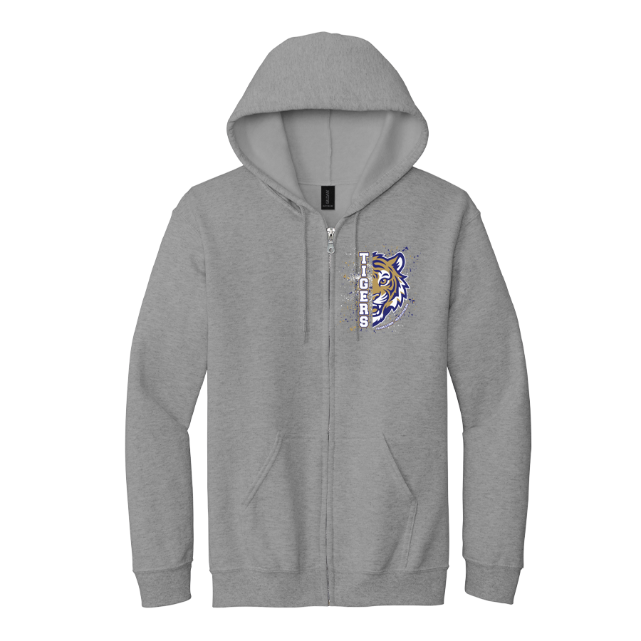 Sport Grey Heavy Blend Full-Zip Hoodie