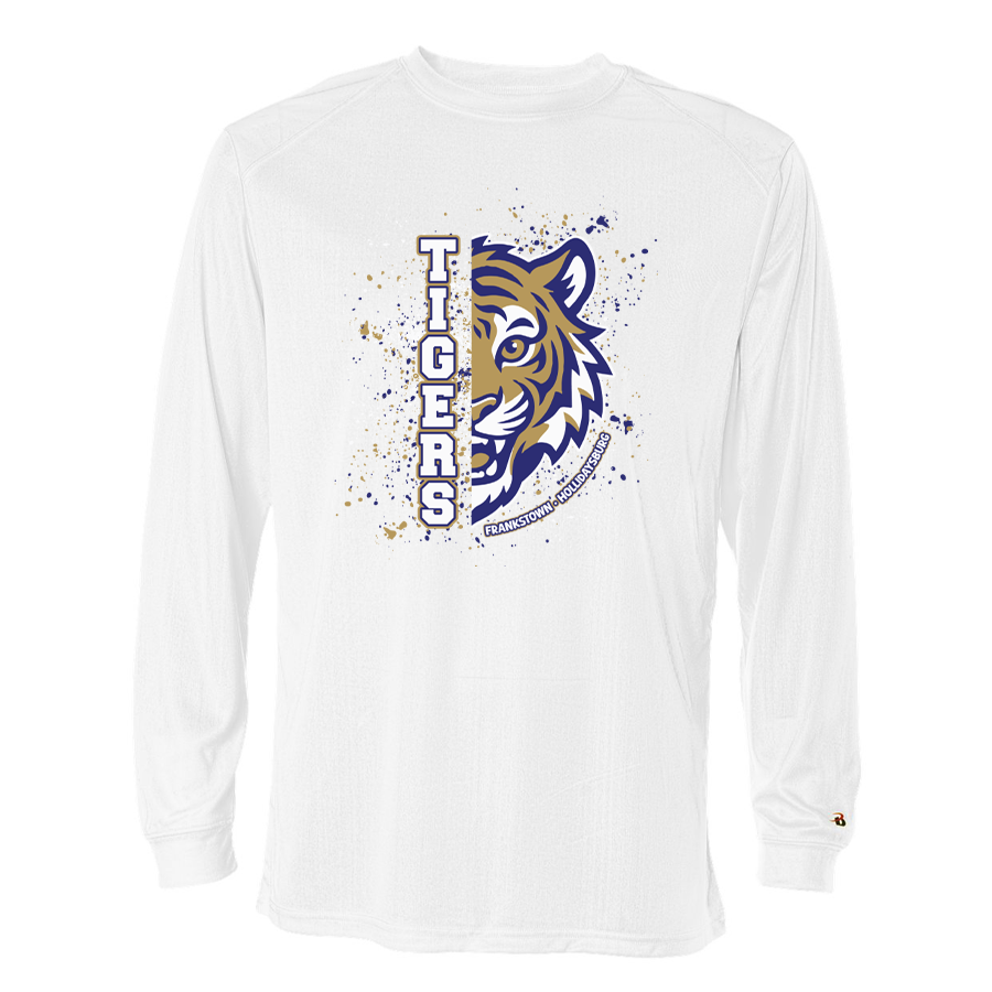 White Long Sleeve Performance Tee