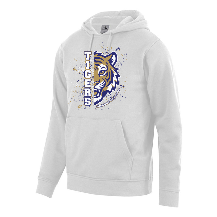 White 60/40 Fleece Pullover Hoodie