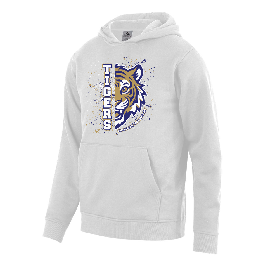 Youth White 60/40 Fleece Pullover Hoodie