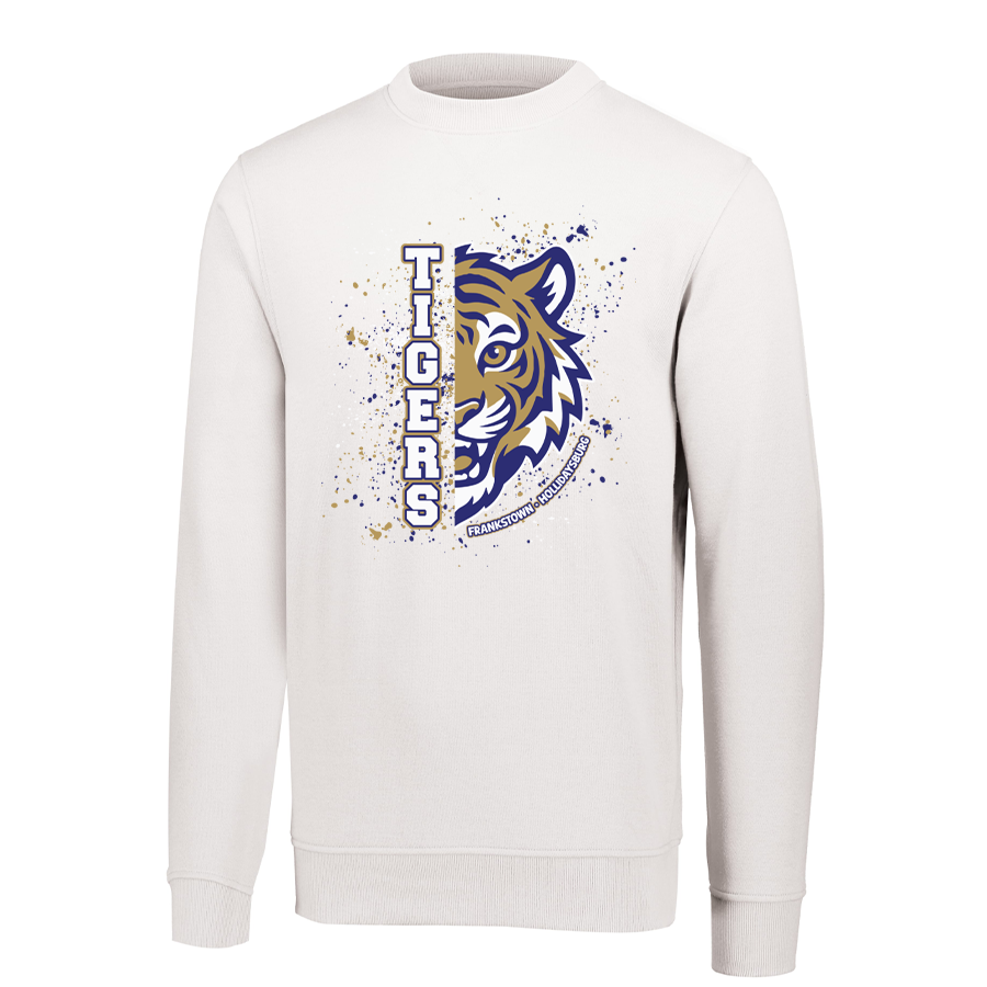 White 60/40 Fleece Crewneck
