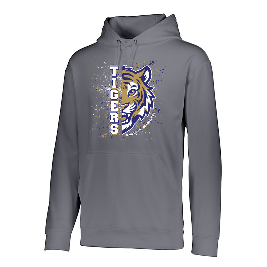 Graphite Wicking Fleece Pullover Hoodie