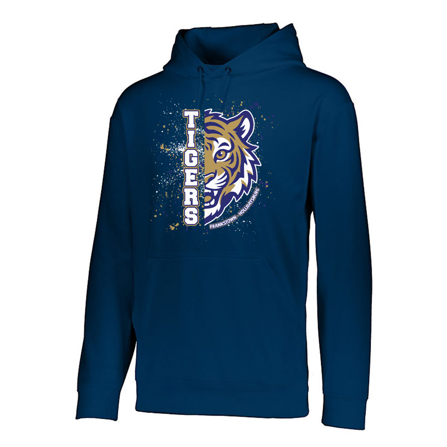 Navy Wicking Fleece Pullover Hoodie