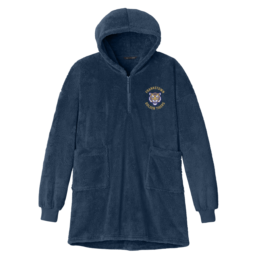 River Blue Navy Plush Poncho