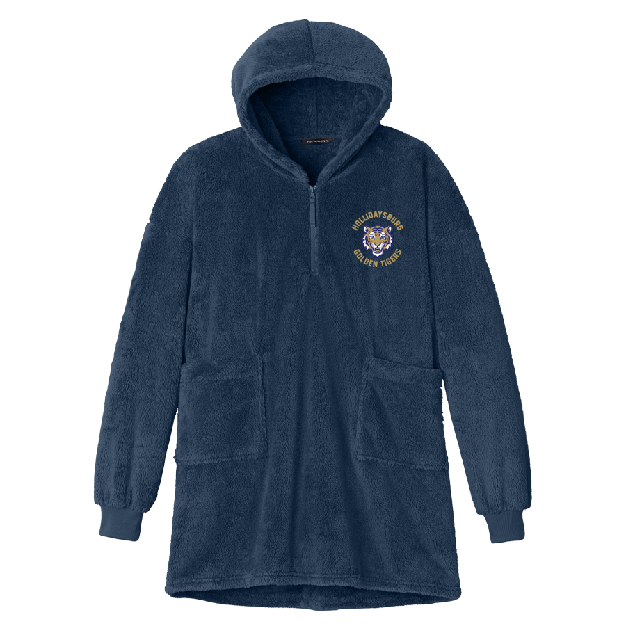 River Blue Navy Plush Poncho