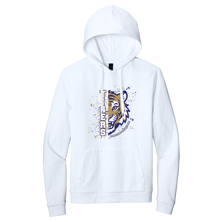 White Super Soft Tri Fleece Pullover Hoodie