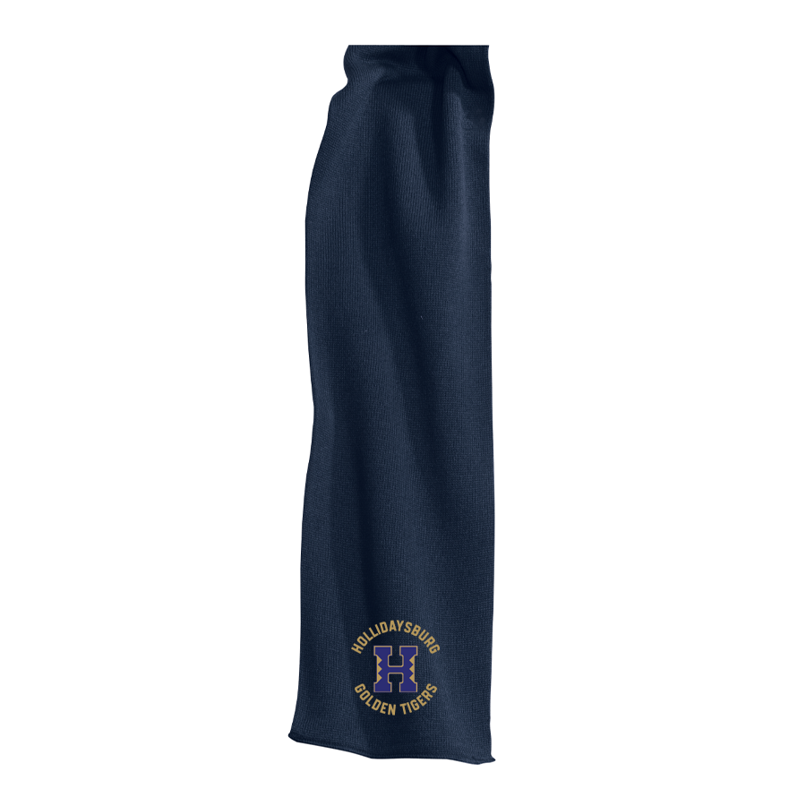 Navy Knitted Scarf