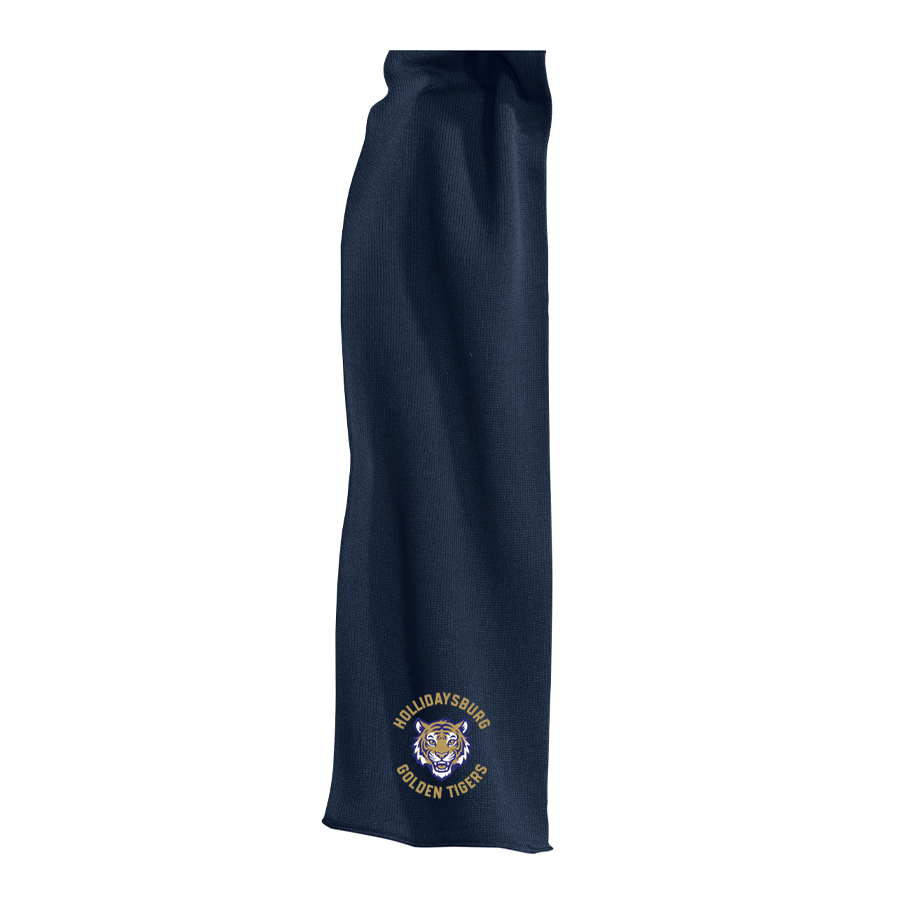 Navy Knitted Scarf