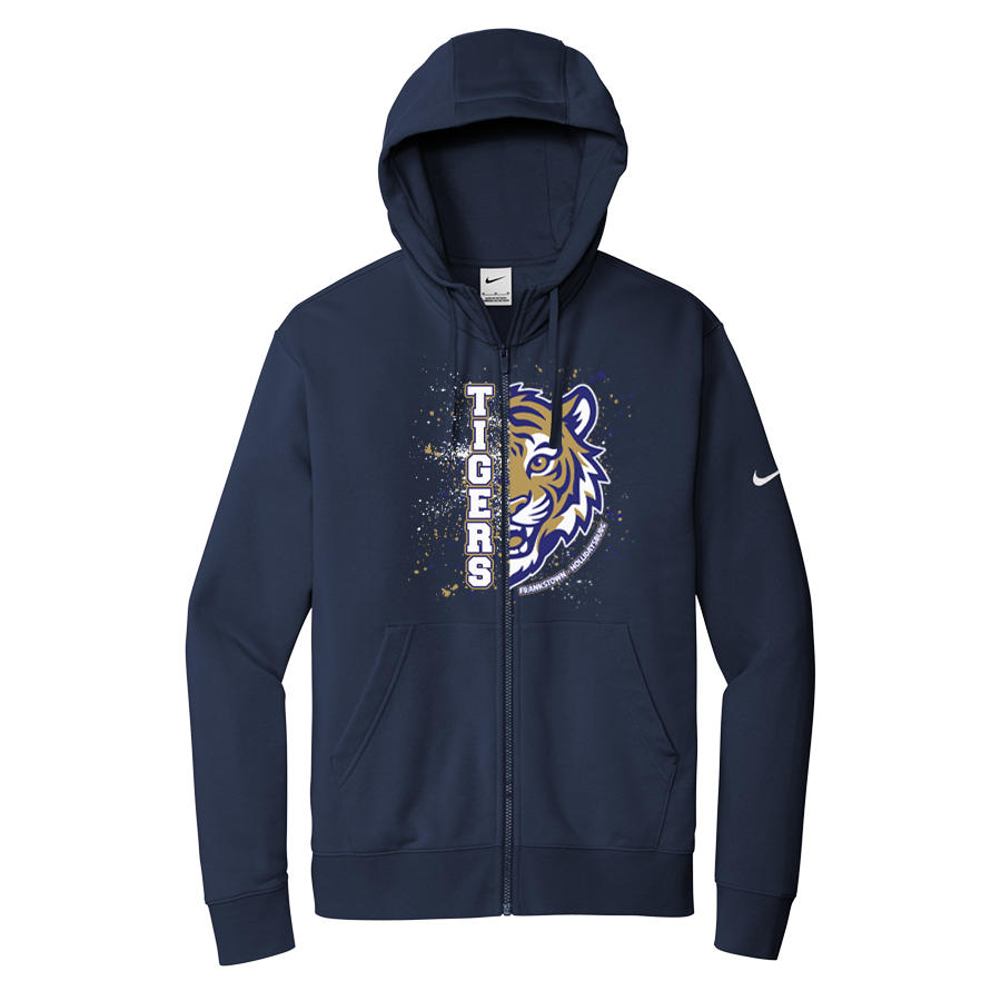 Midnight Navy Nike Club Fleece Full-Zip Hoodie