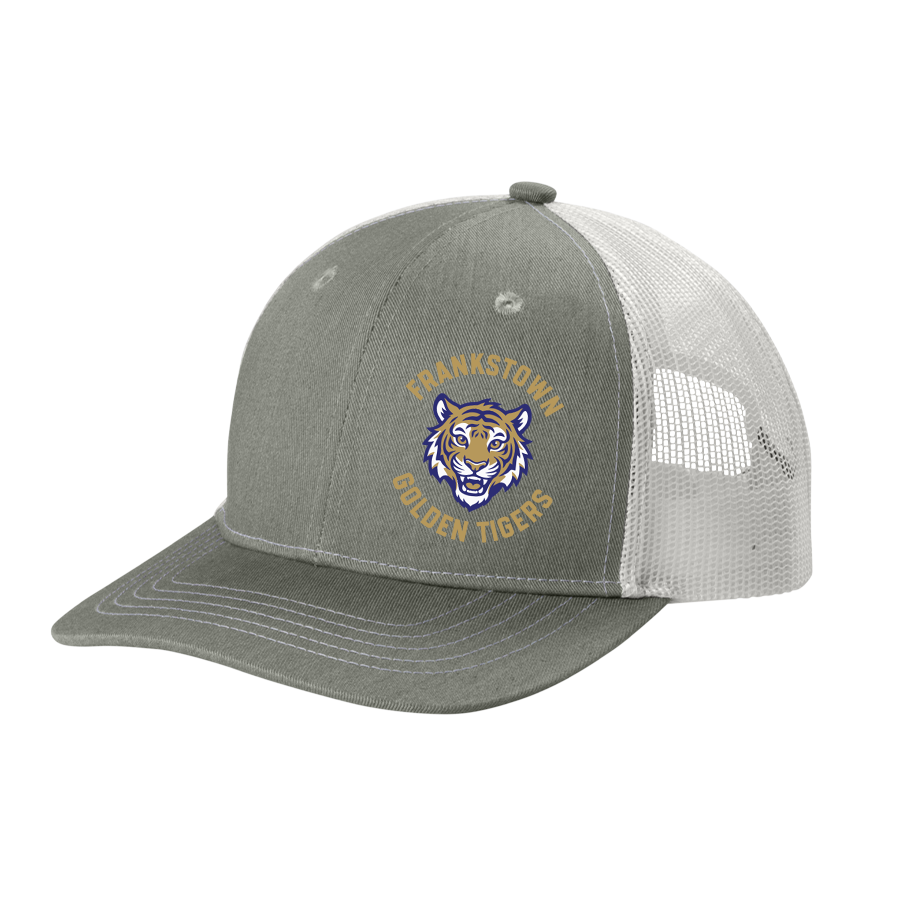 Heather Grey/White Snapback Trucker Cap